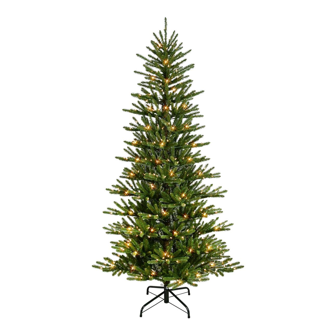 7.5ft. Pre-Lit Mountain View Spruce Artificial Christmas Tree, Clear LED Lights